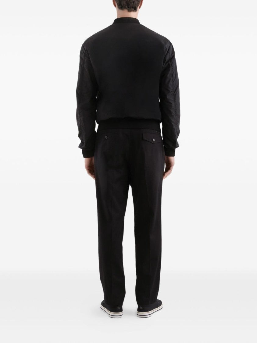 Dolce & Gabbana Short-Sleeve Cotton T-Shirt With Embroidered Crest