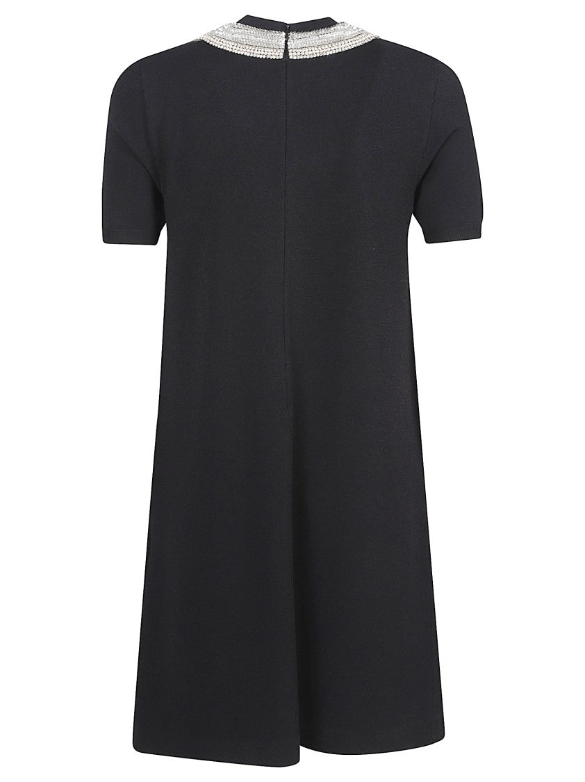 Valentino Garavani Embellished Collar Mini Dress