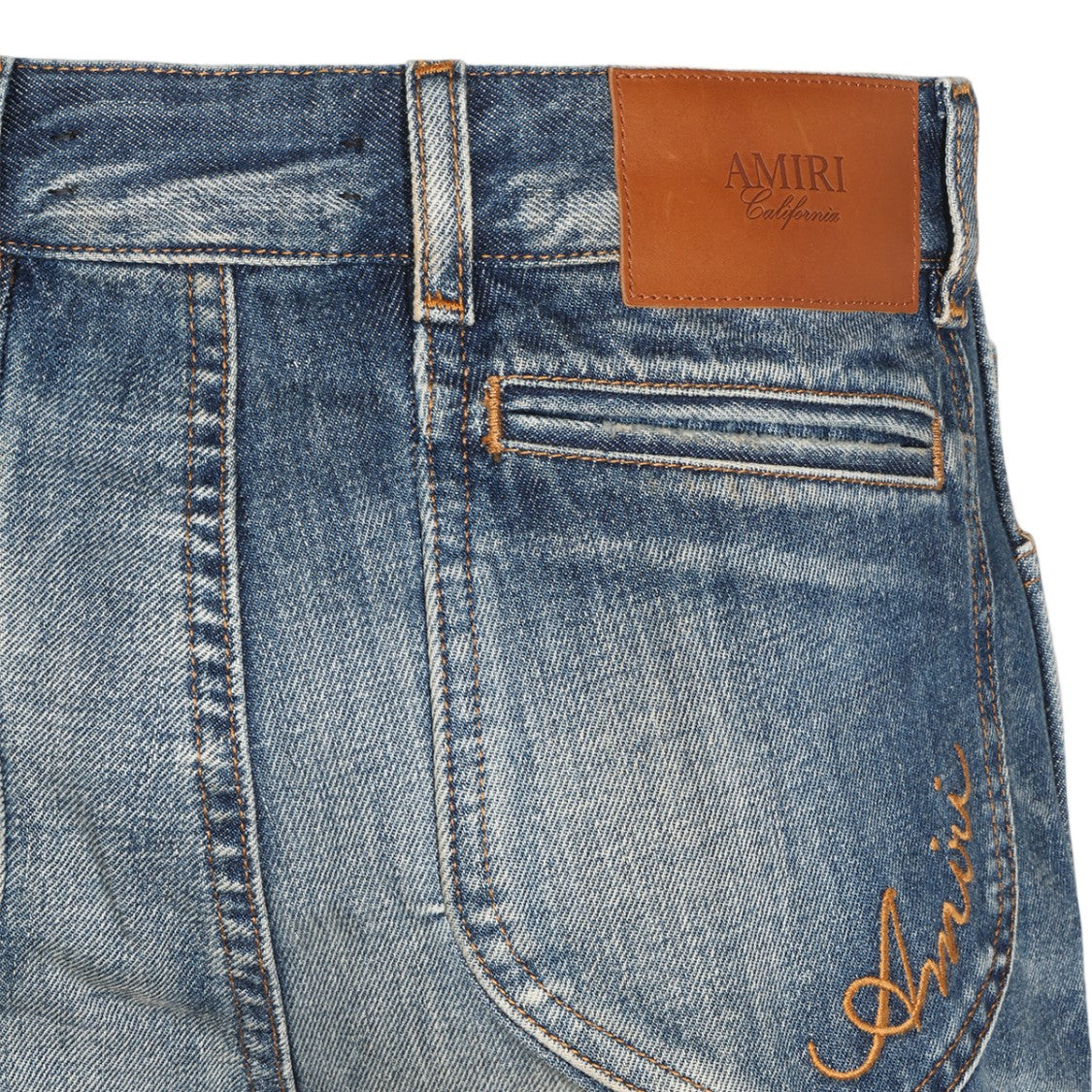 Amiri Classic Faded Straight-Leg Jeans