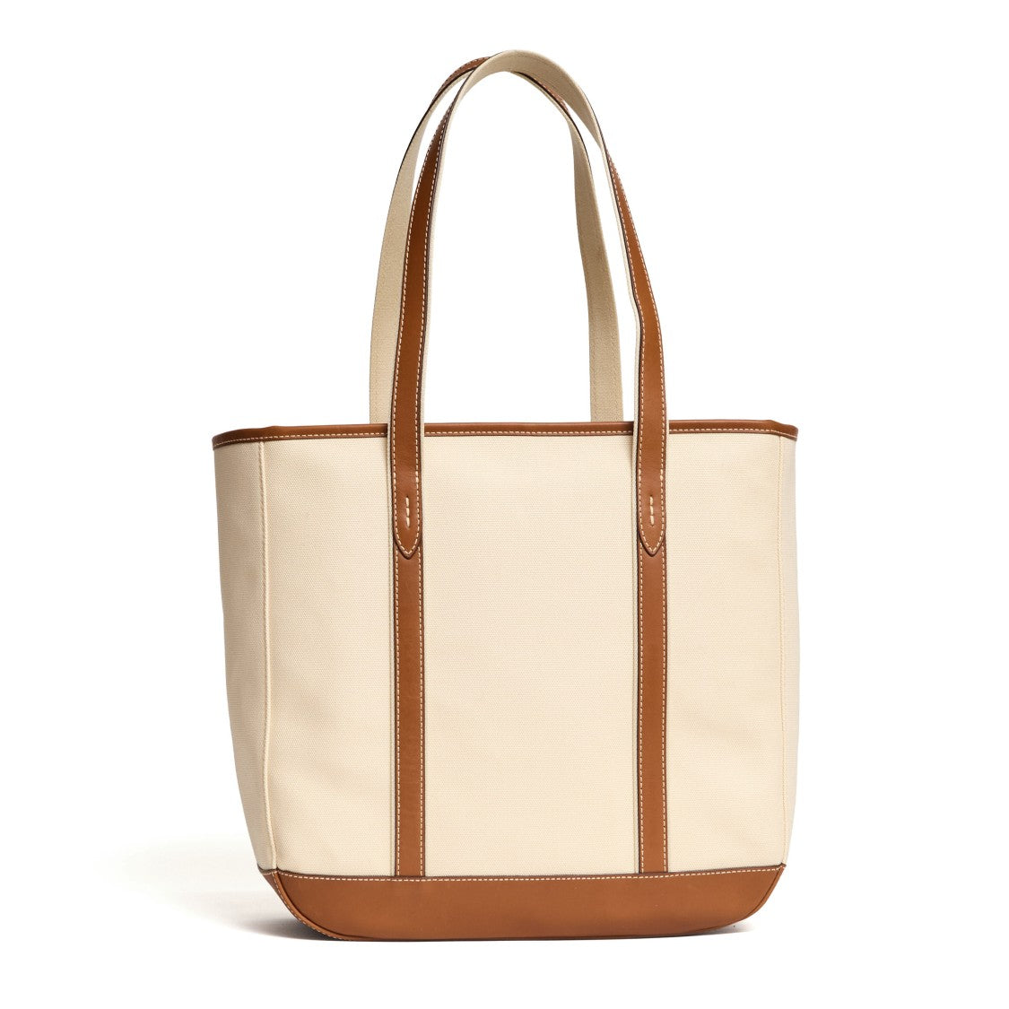 Polo Ralph Lauren Medium Leather Canvas Tote