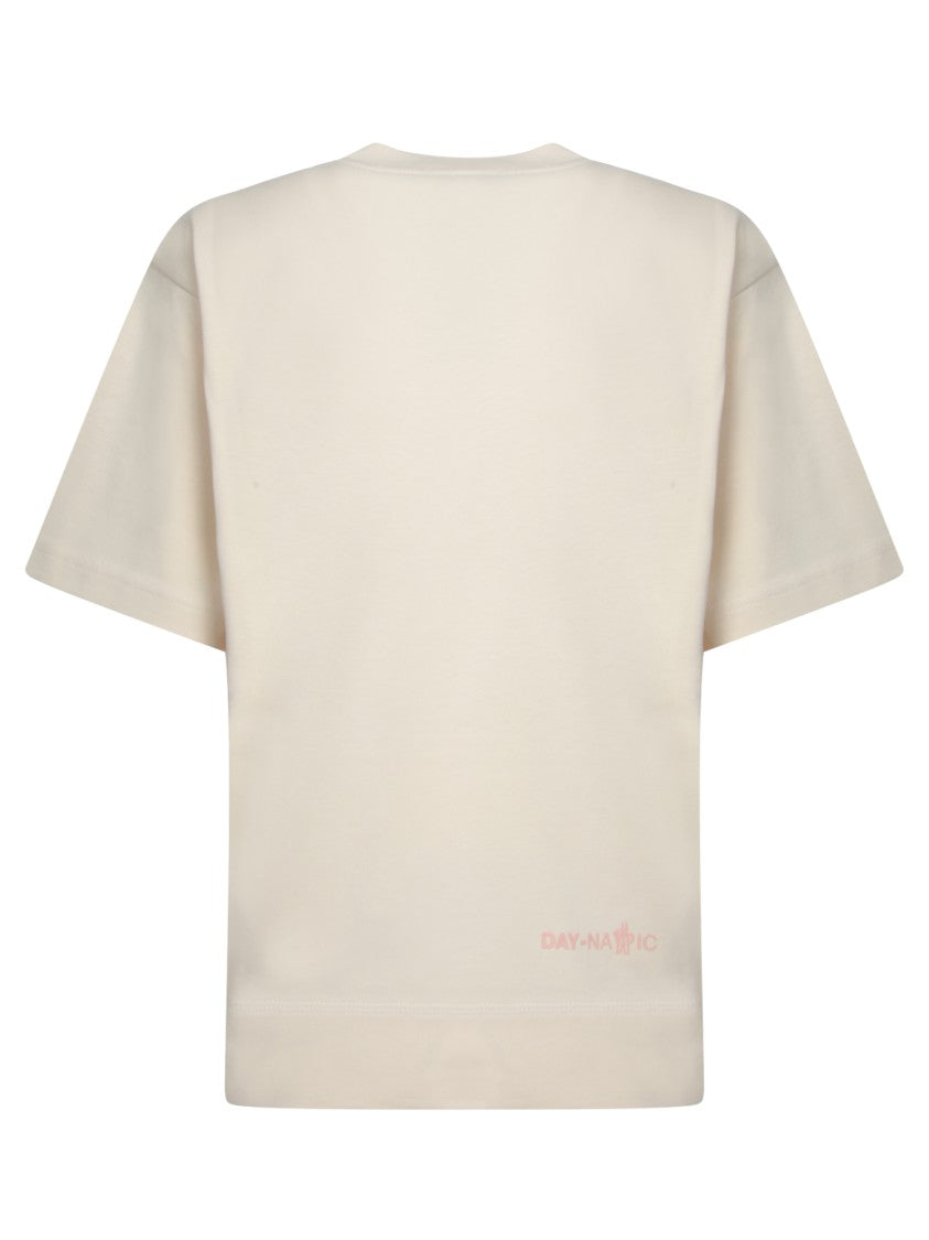 Moncler Grenoble Reinforced Crew Neck White T-Shirt