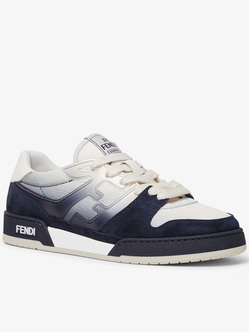 Fendi Match White Gradient Effect Side Logo Sneakers