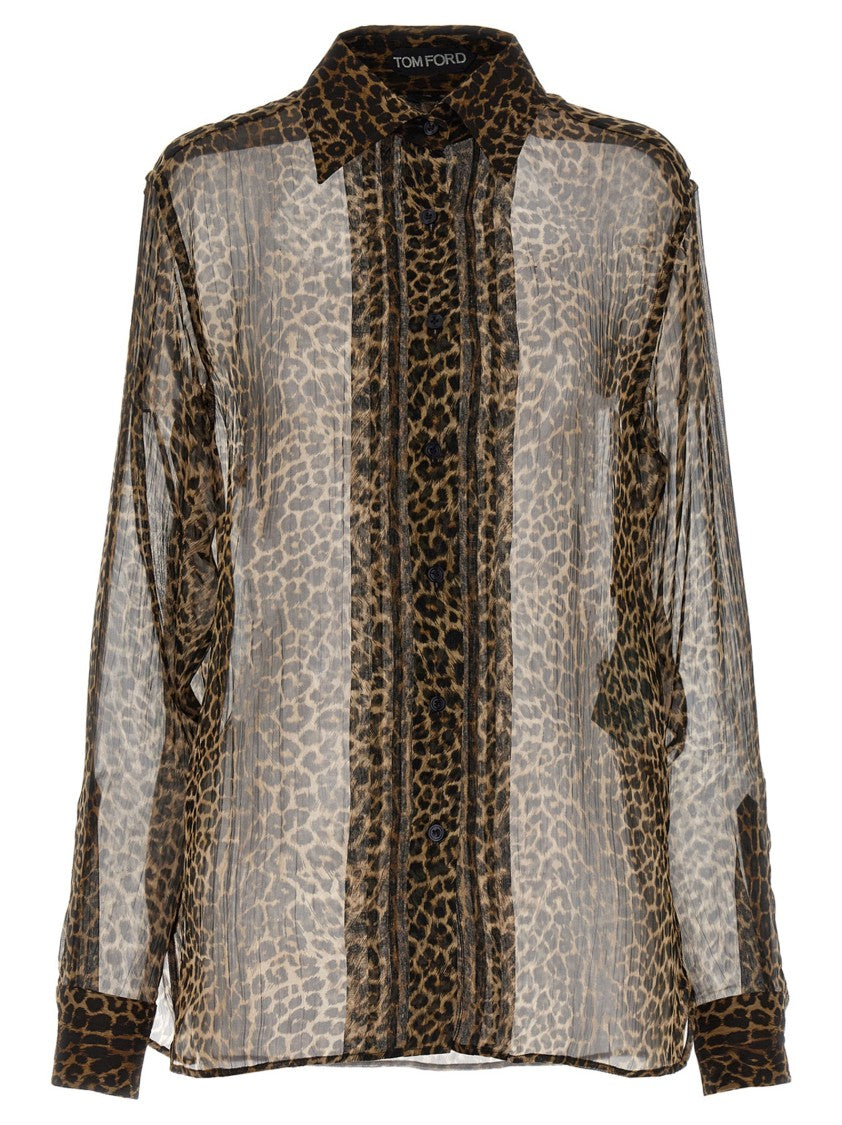 Tom Ford Semi-Transparent Silk Chiffon Shirt