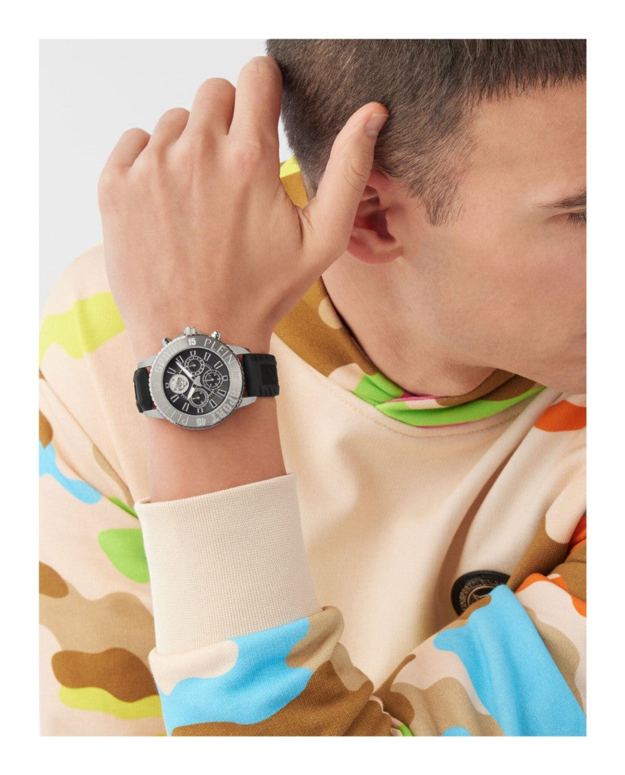 Plein Sport Glam Chrono Silicone Watch