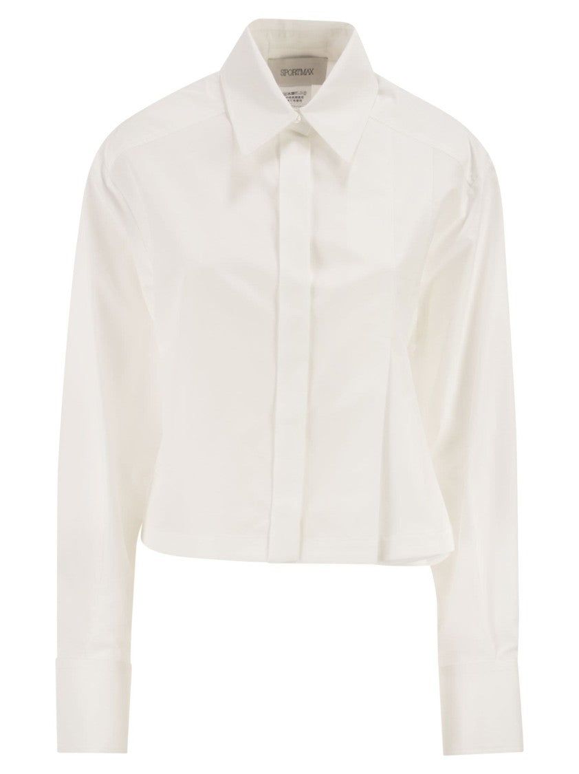 Sportmax Spxcerto - Cropped Poplin Shirt