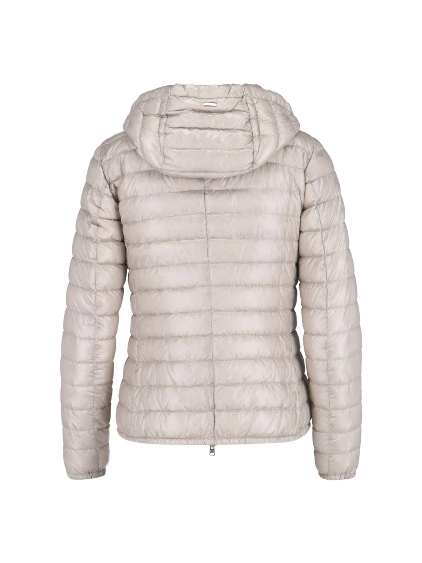 Herno Minimalist Jacket With High Collar