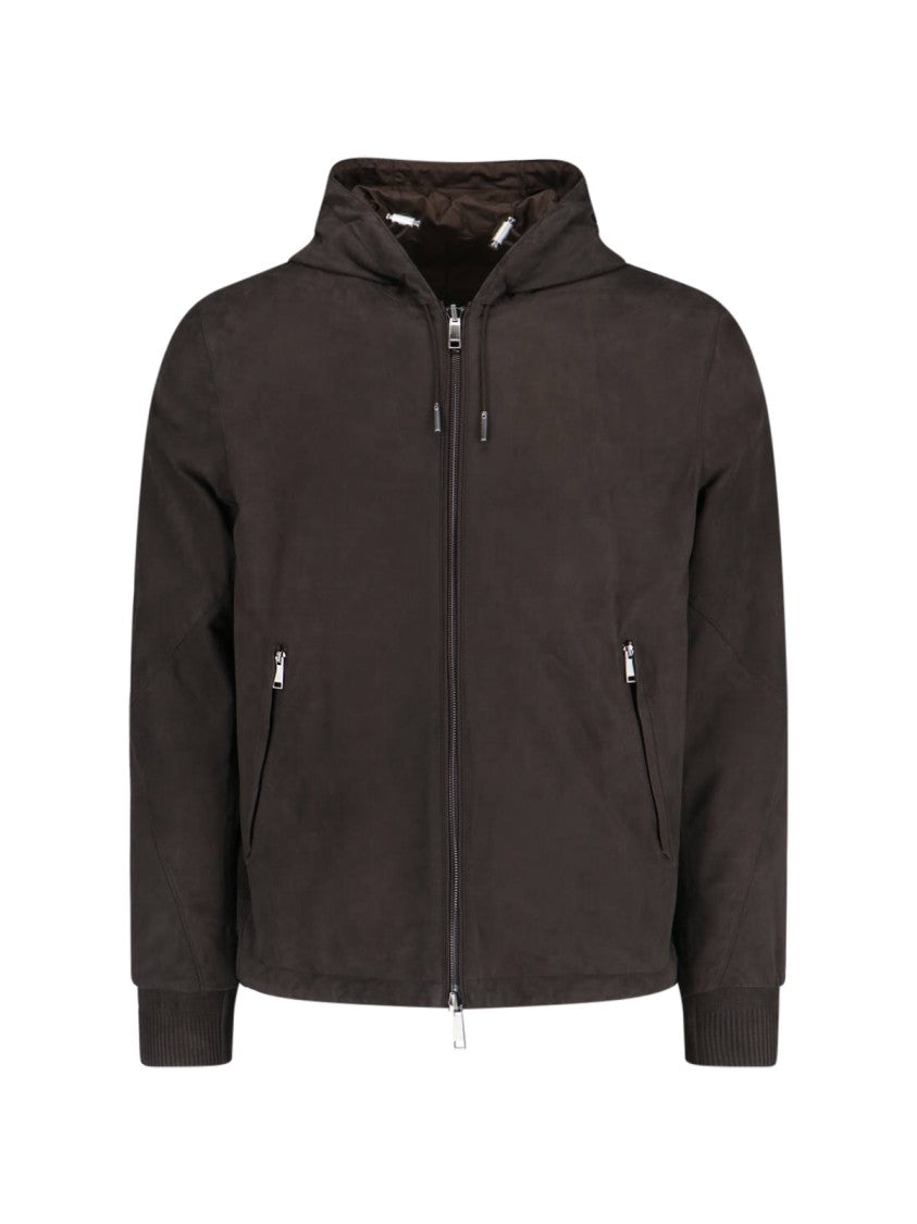 Zegna Reversible Hoodie – Brown