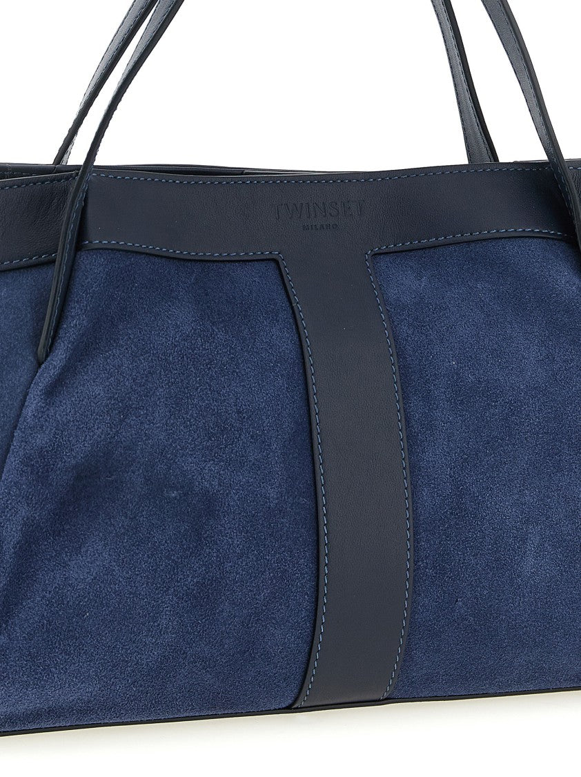 Twin-Set Suede Shoulder Bag