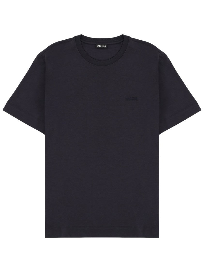 Zegna White Cotton Relaxed Crewneck T-Shirt