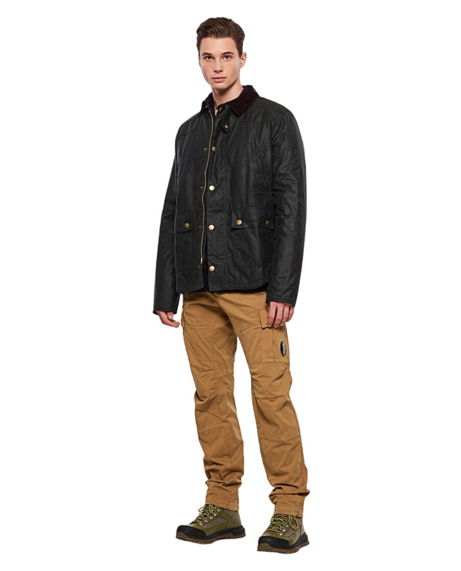 Barbour Green Reelin Waxed Cotton Jacket