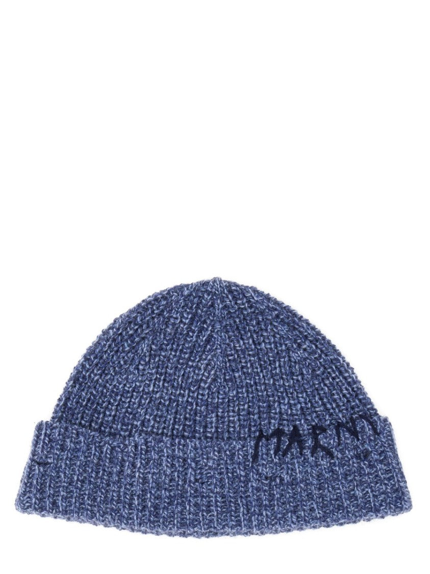 Marni "Marni Mending" Embroidery Beanie Hat