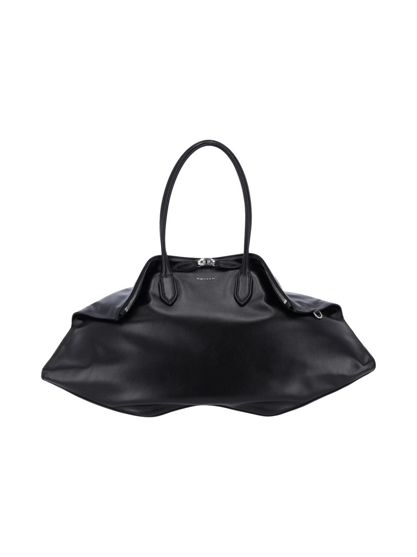 Alexander Mcqueen "Manta" Large Shoulder Bag – Black
