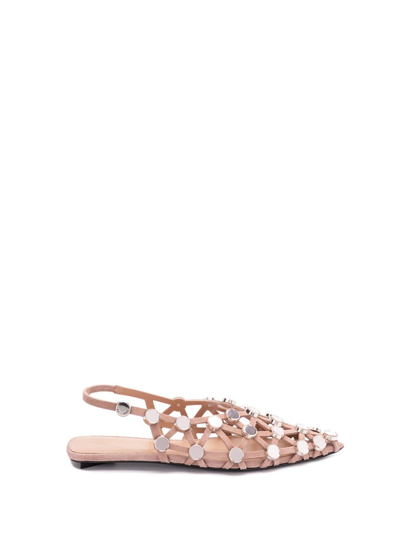 The Attico `Grid` Ballerinas
