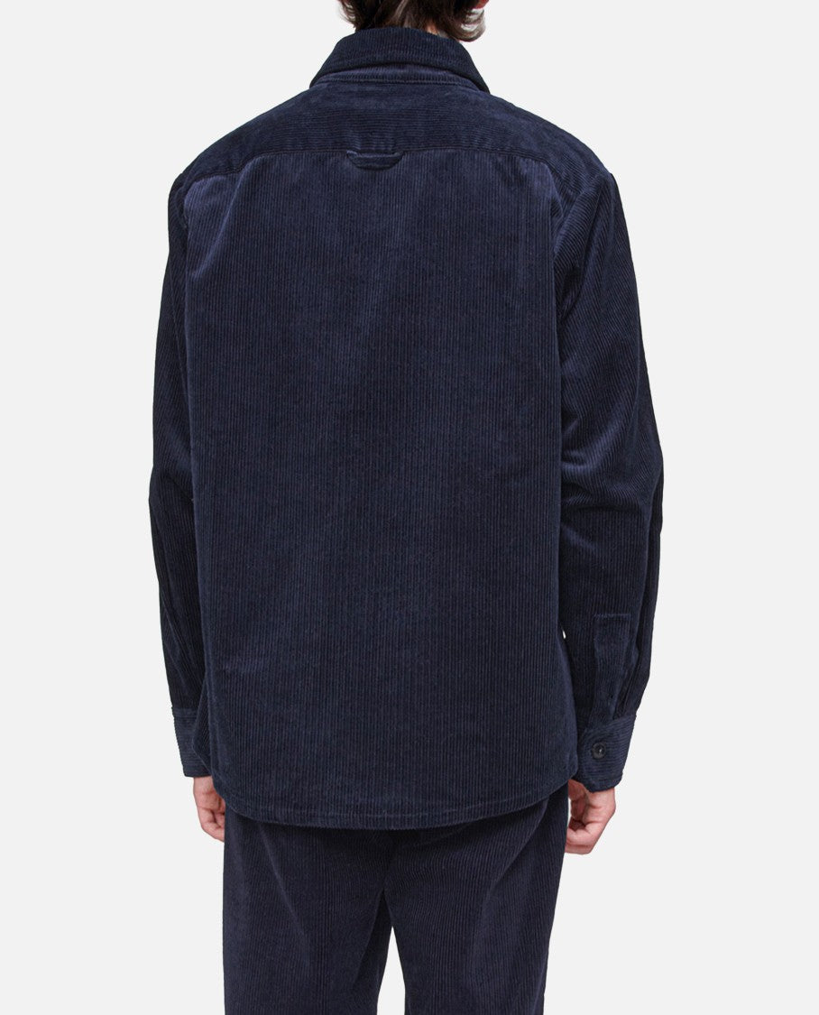 A.P.C. Bobby Corduroy Shirt Jacket With Classic Button Closure