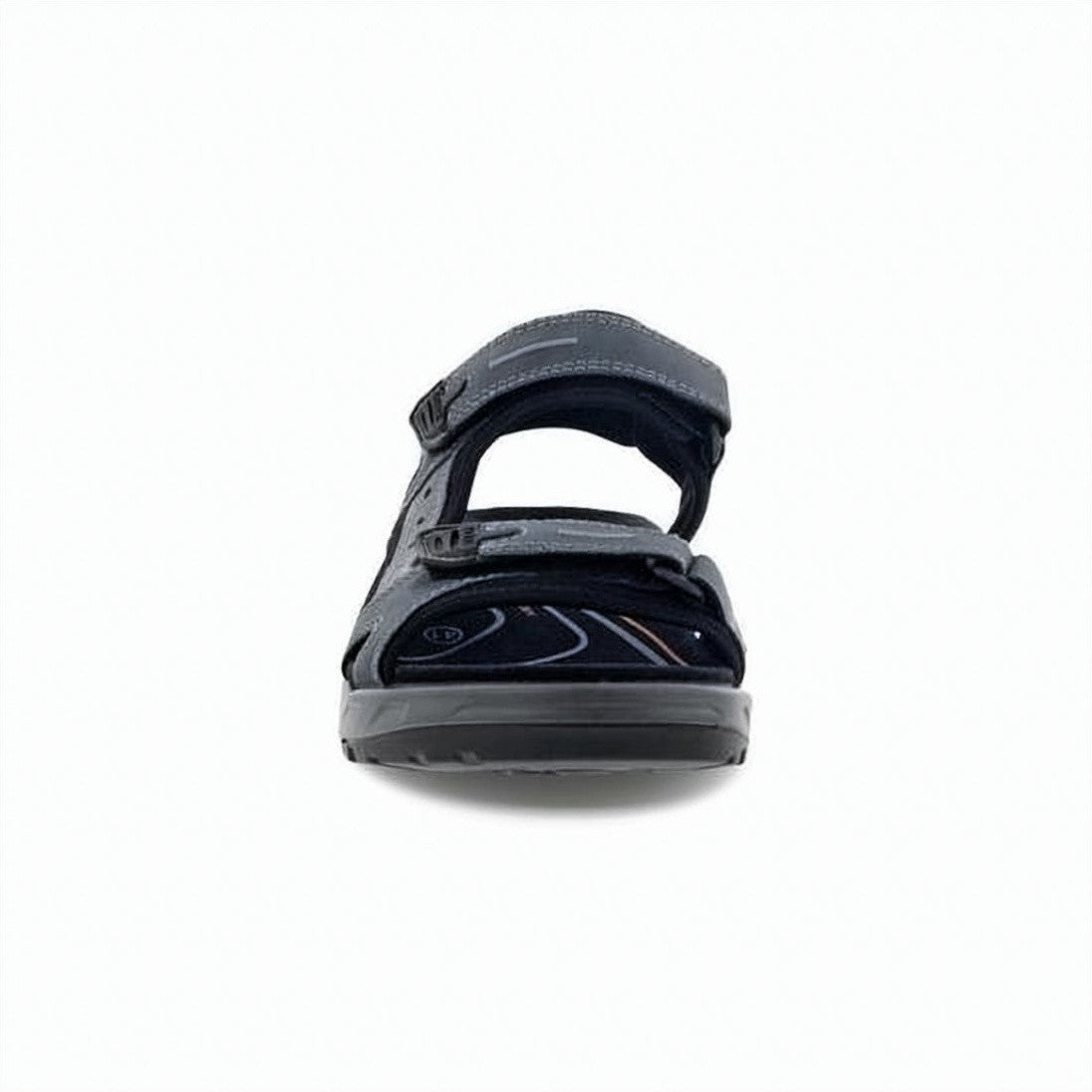 Ecco Rugged Grey Sandals With Adjustable Leather Straps