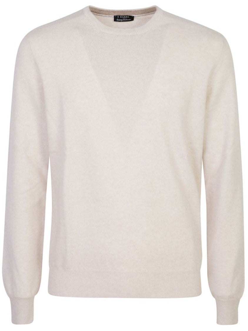 Barba Classic Crew Neck Knit Sweater