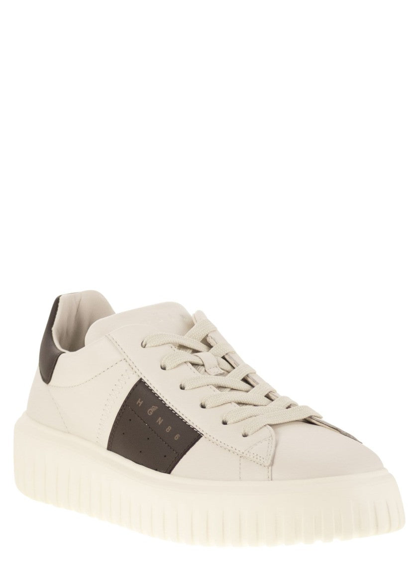 Hogan H-Stripes Leather Trainers