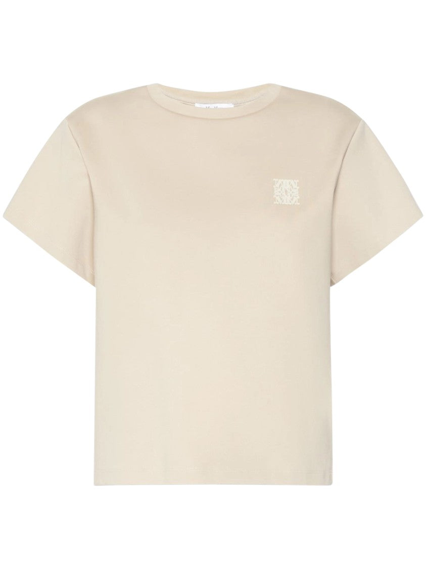 Max Mara Boxy Short-Sleeve Logo Top