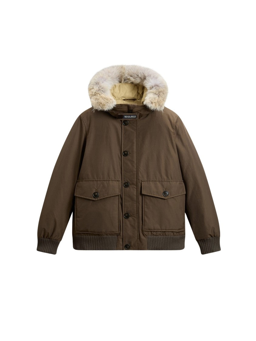 Woolrich Polar Ramar Cloth Detachable Fur Bomber Jacket