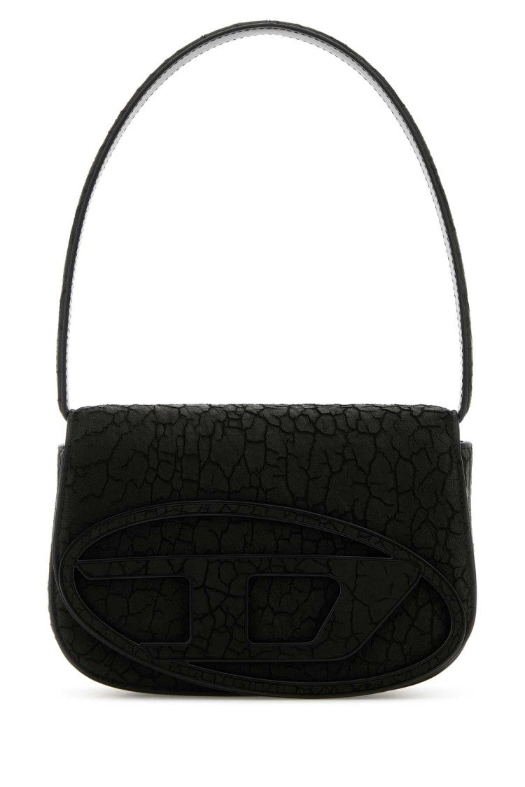 Diesel Black Leather 1Dr Shoulder Bag