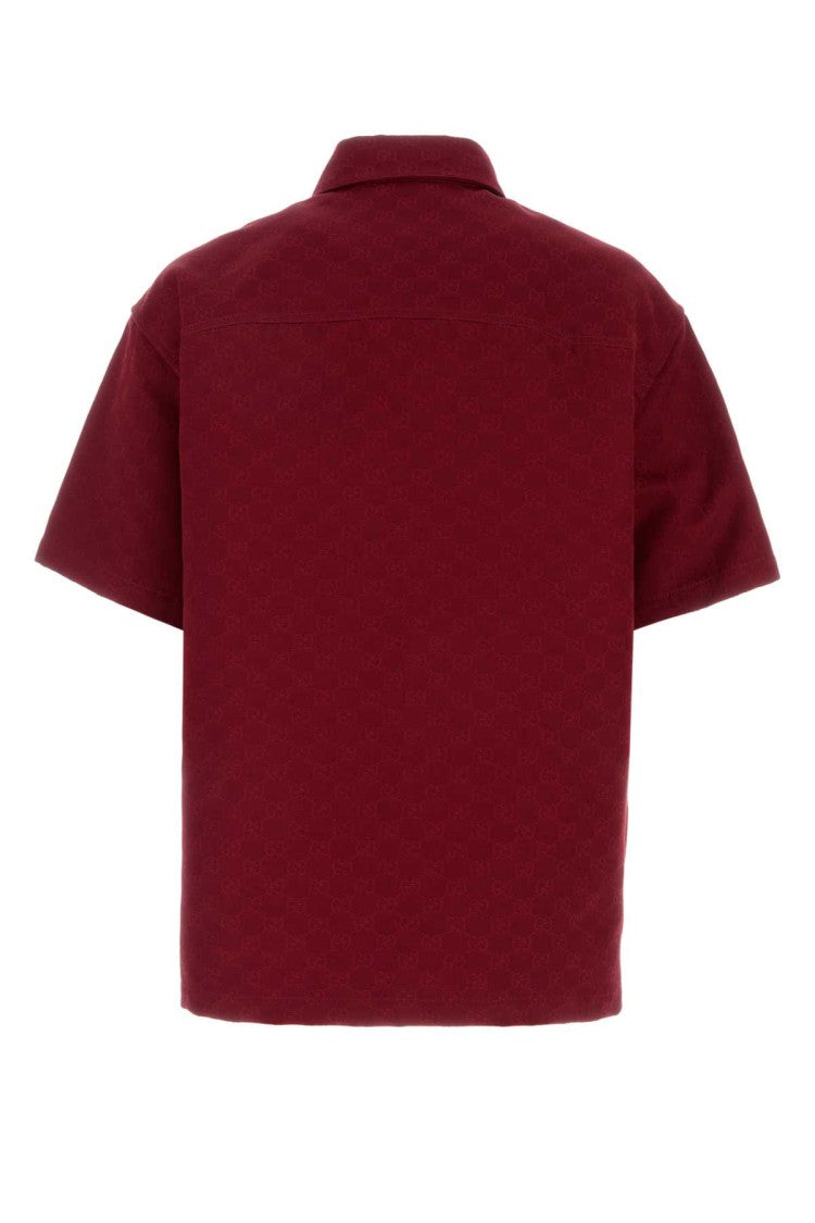 Gucci Tiziano Red Cotton Shirt
