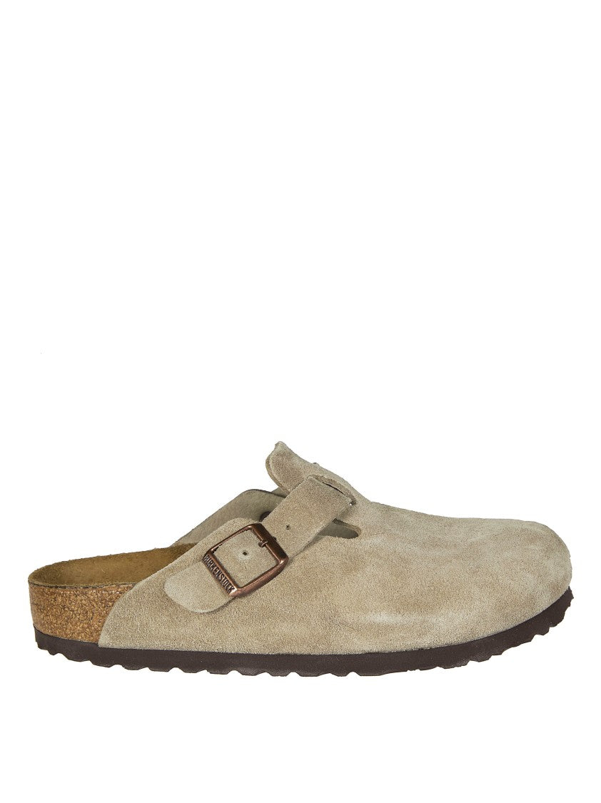 Birkenstock Suede Boston Sfb Adjustable Clogs