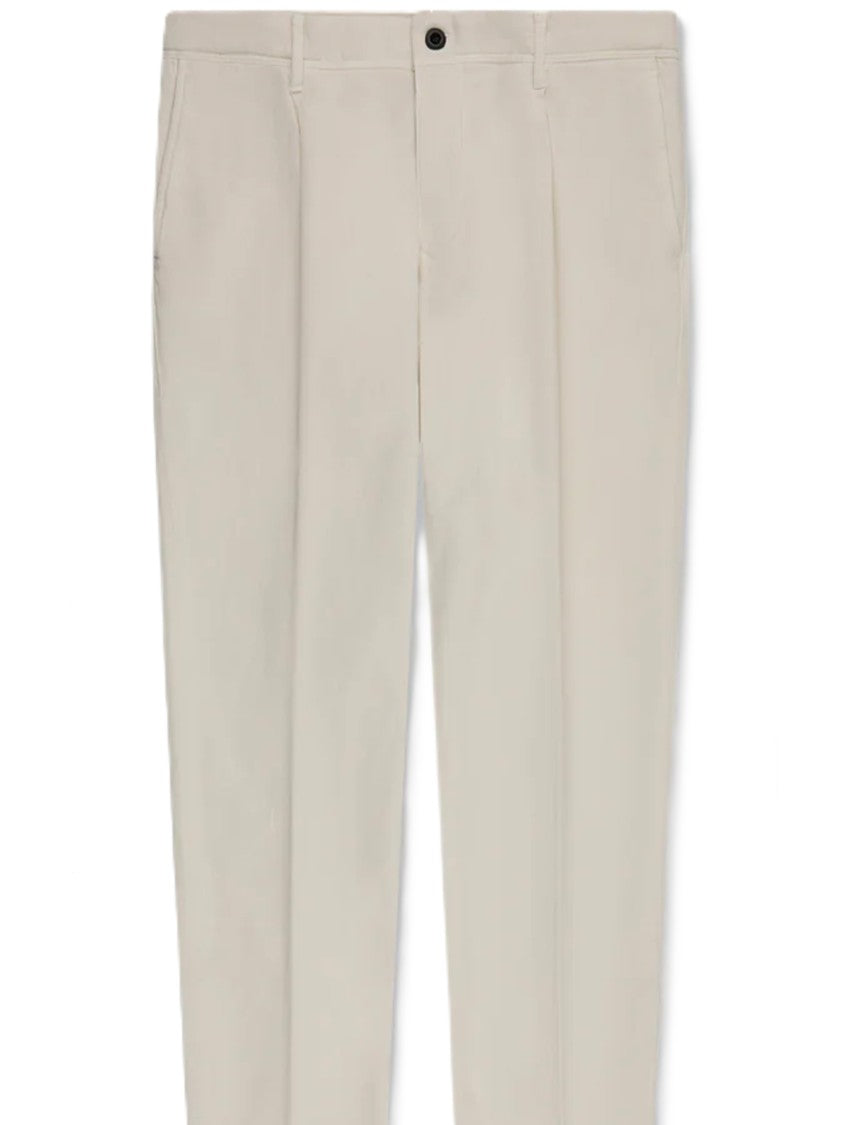Incotex Black Tailored Flat Front Trousers