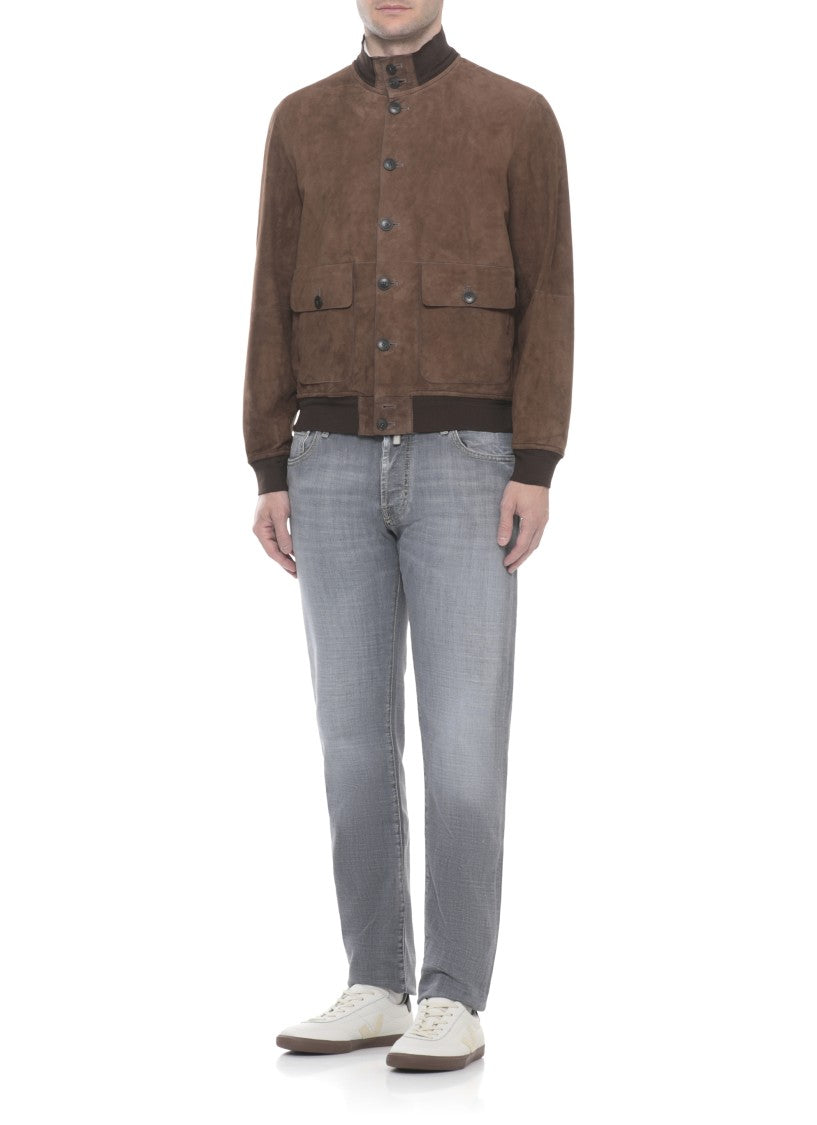 The Jack Leathers Brown Riverside Suede Leather Jacket