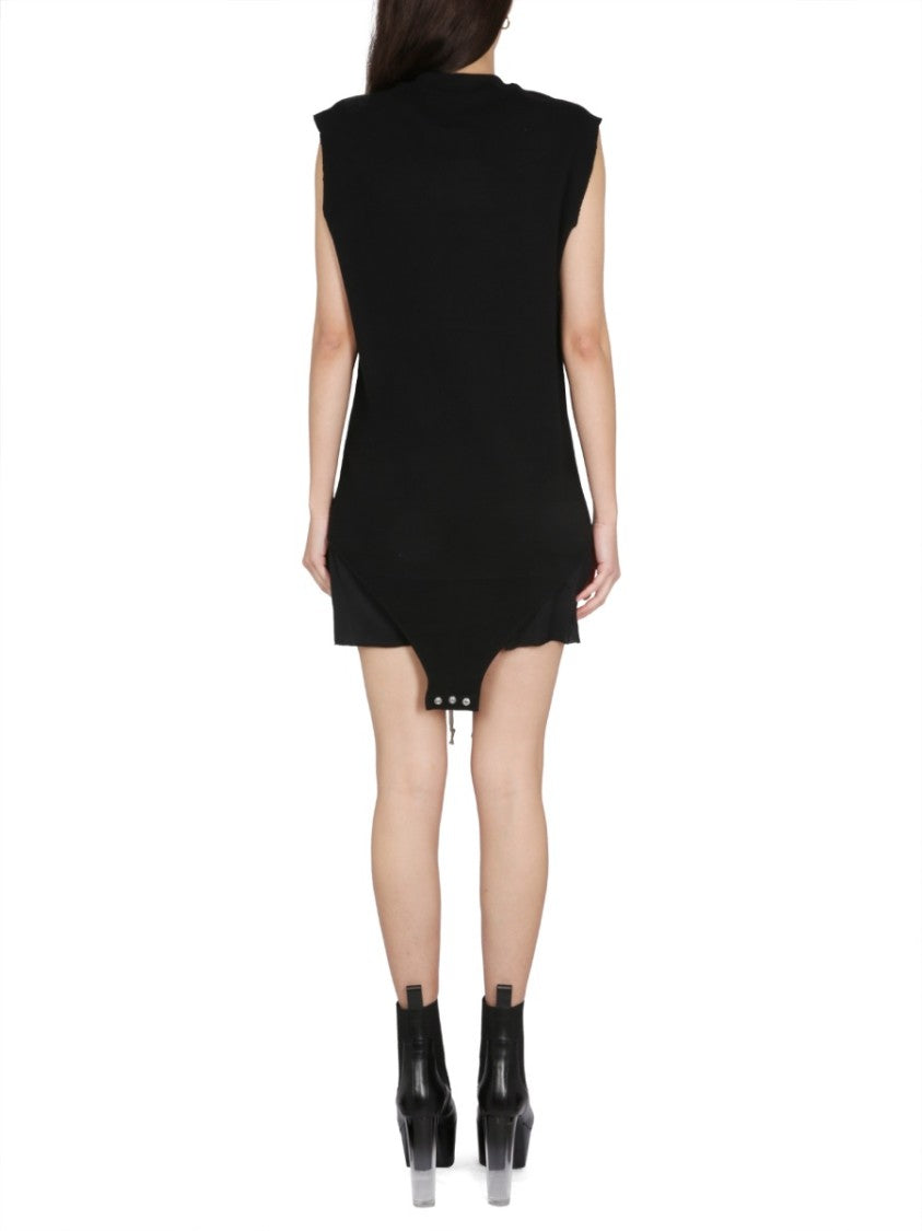 Champion X Rick Owens Sleeveless Curved Hem Bodysuit