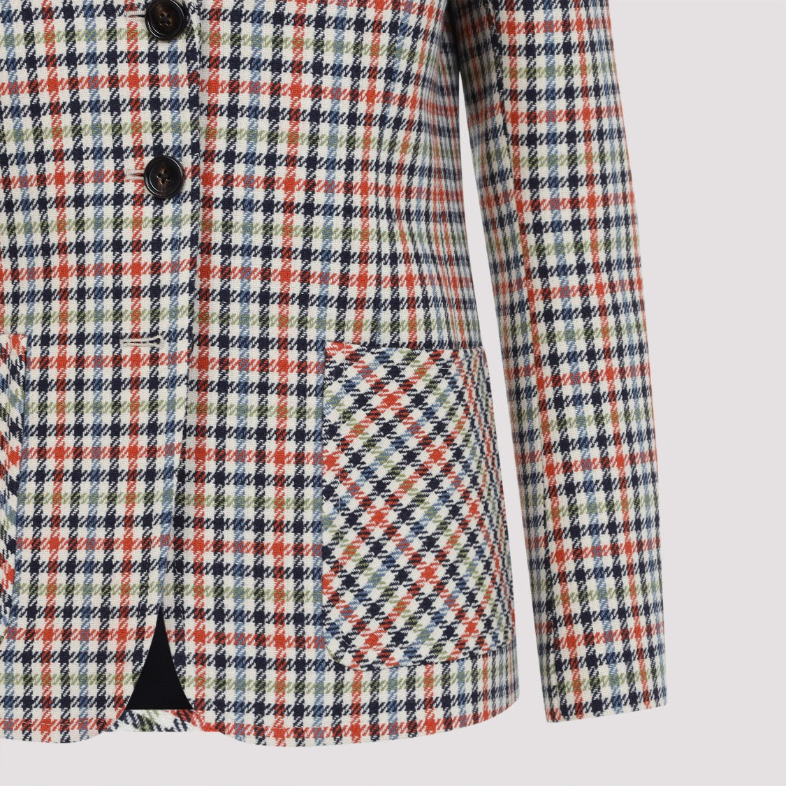 Chloé Single Breast Multicolor Wool Jacket