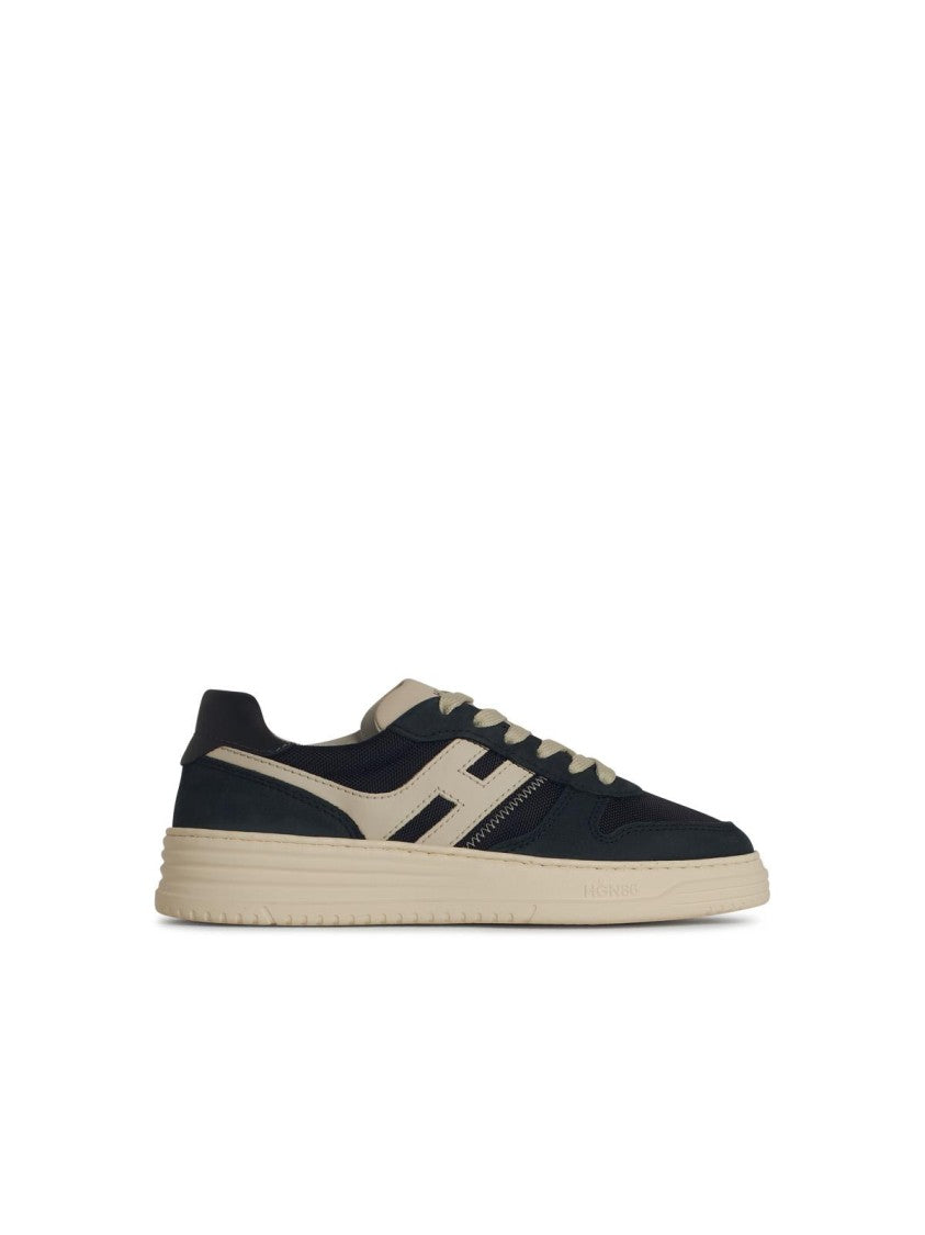 Hogan 'H630' Sneakers In Navy Leather