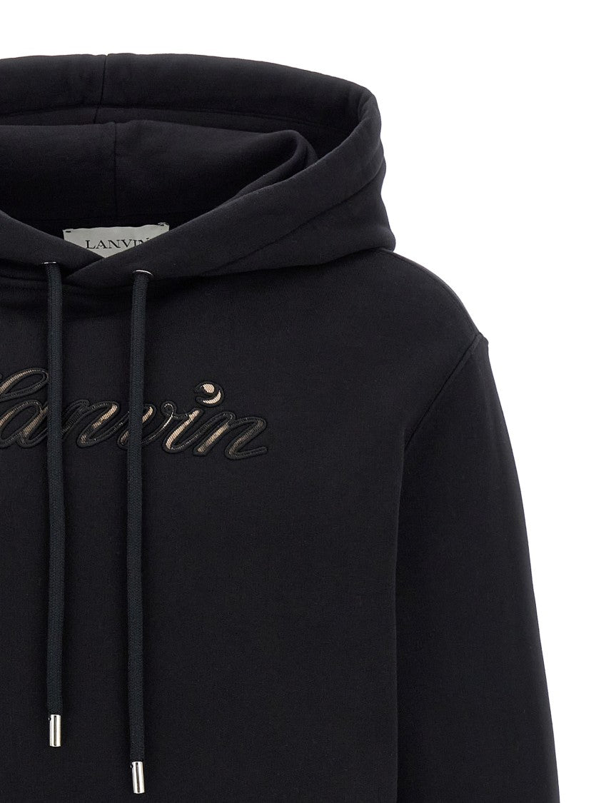Lanvin Comfort Fit Fleece Cotton Hoodie
