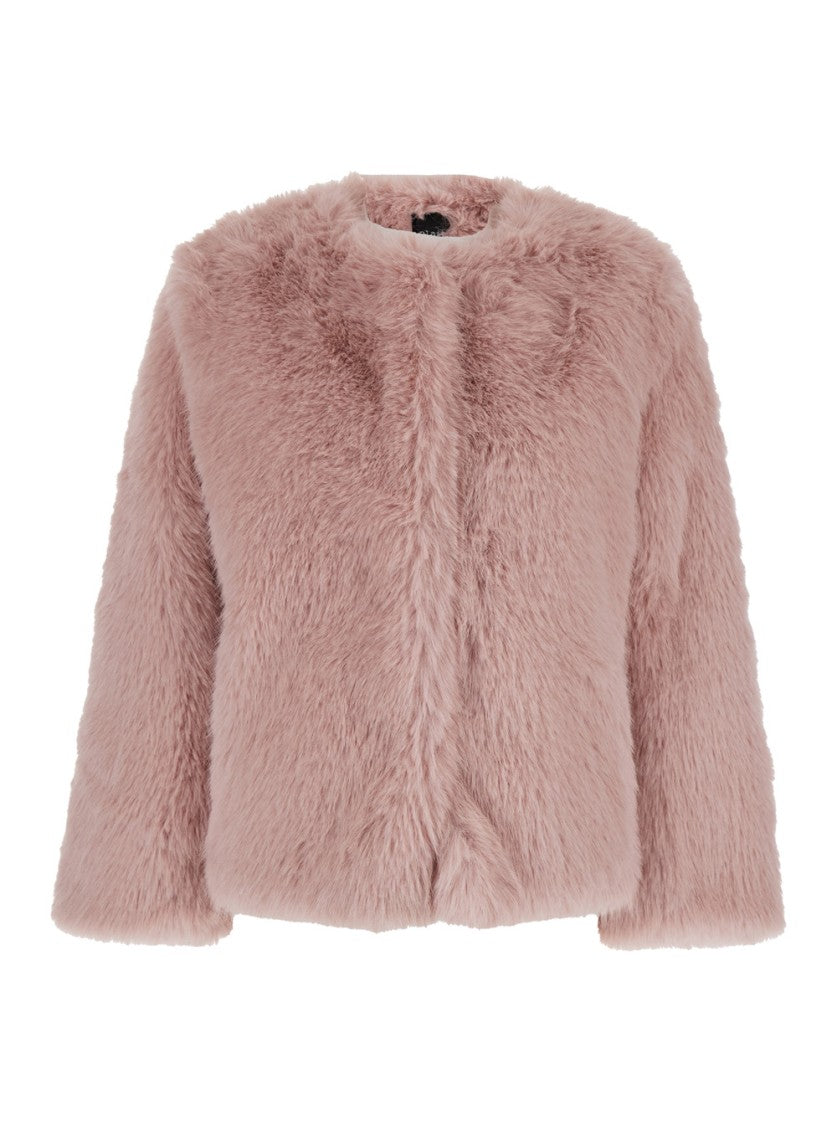 Plain Fake Fox Fur Jacket