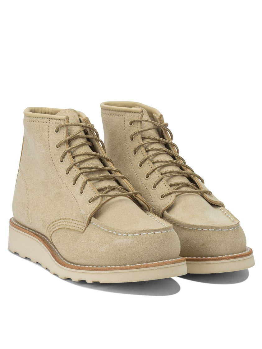 Red Wing 6'' Moc Toe 3328 Cream Abilen Lace-Up Ankle Boots