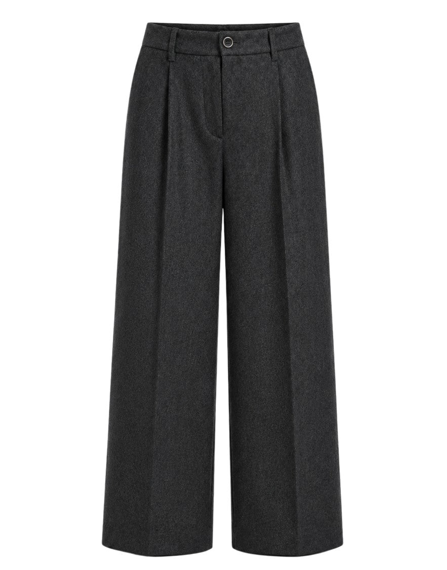Nine In The Morning Kette Rubino 2 Pleated Wool-Blend Wide-Leg Culotte