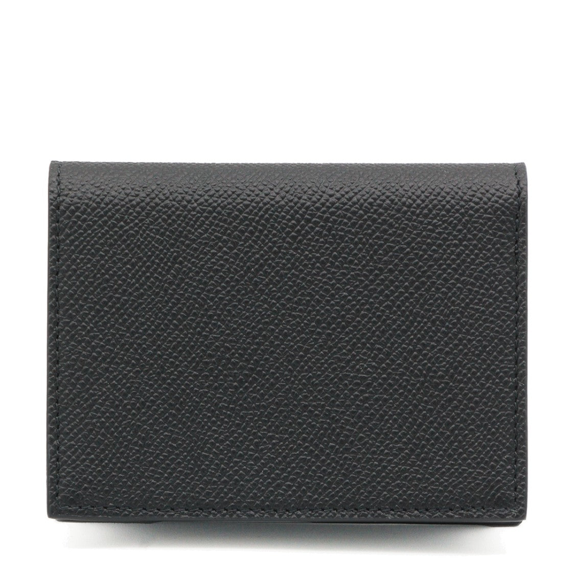 Ferragamo Textured Grained Leather Card Holder With Gold-Tone Logo