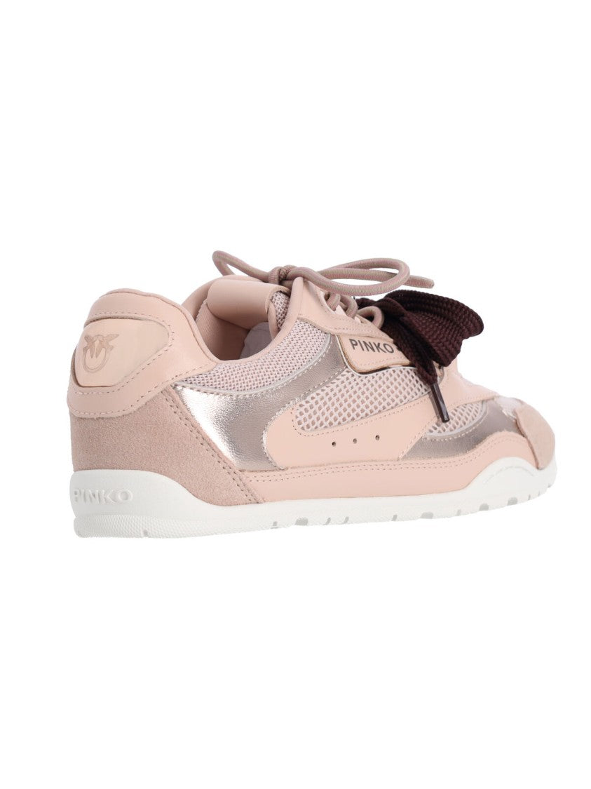 Pinko Pink Yulia 01 Calf Leather Sneakers