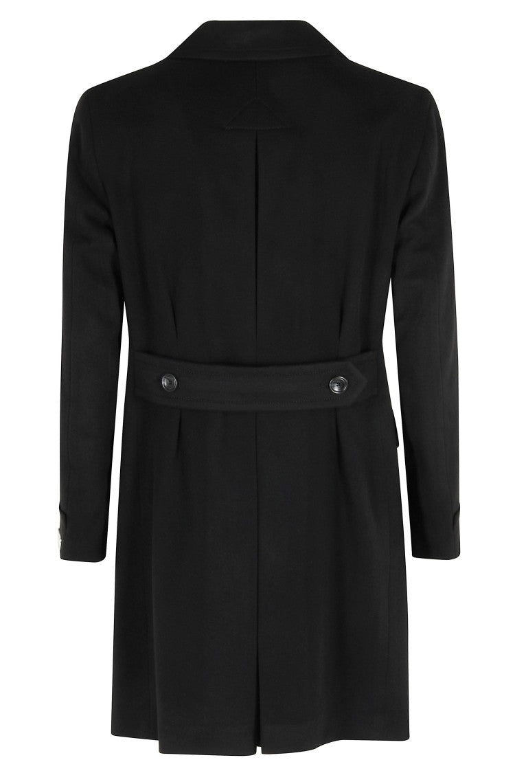 Tagliatore Double-Breasted Carlo Coat With Pointed Lapel And Back Vent