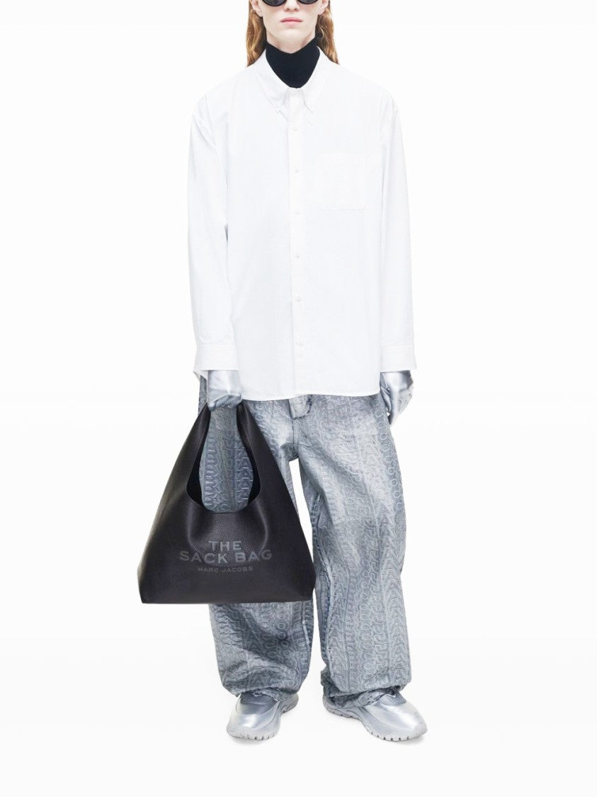 Marc Jacobs Soft Textured Leather Slouchy Bag With Rounded Handle