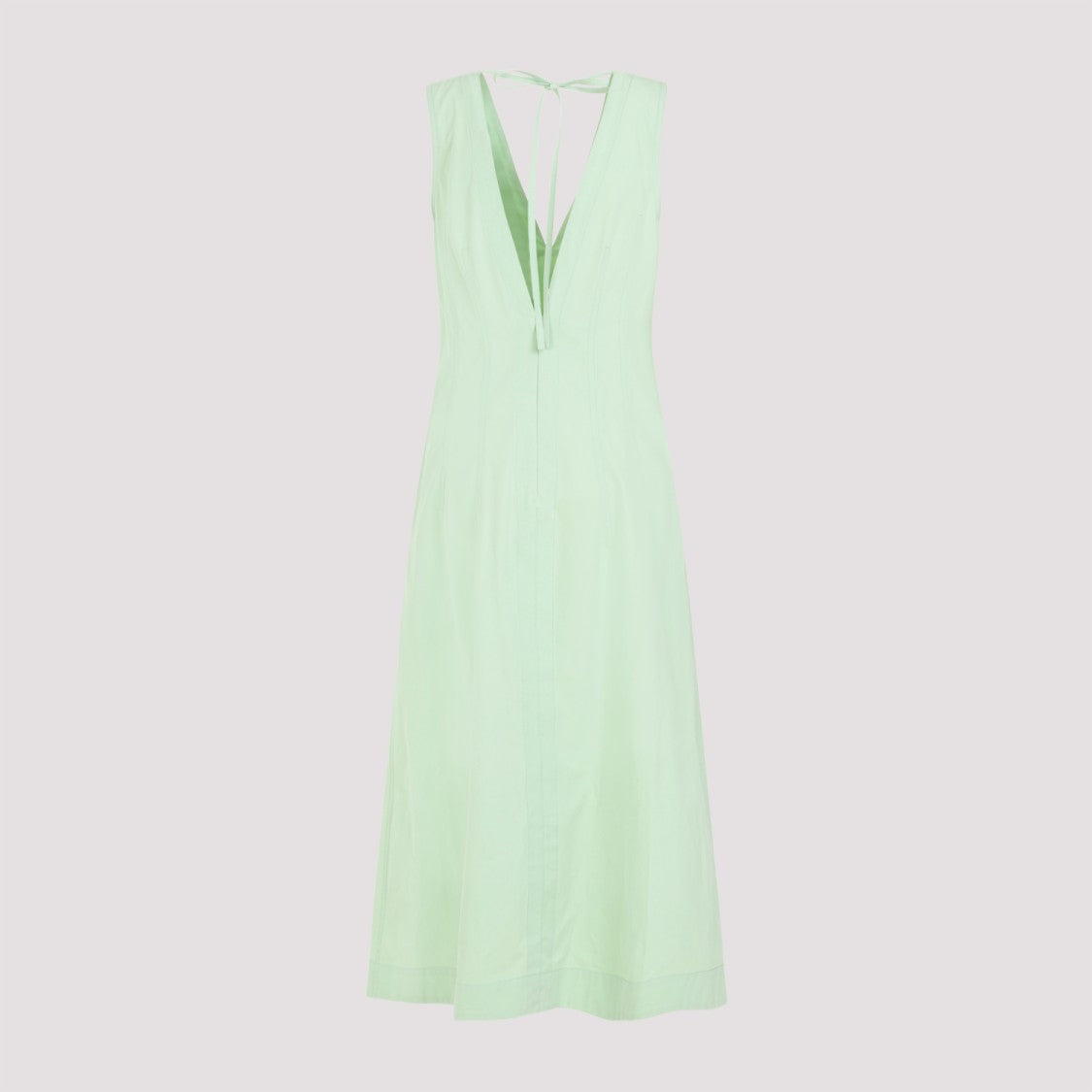 Bottega Veneta Compact Fresh Mint Cotton Midi Dress
