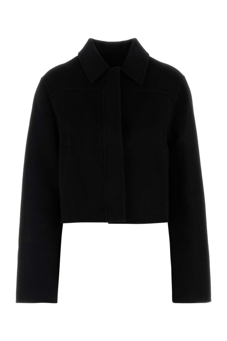 Loulou Studio Black Wool Blend Zhanna Coat