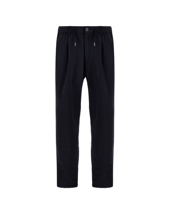Herno Blue Trousers With Elastic Waistband
