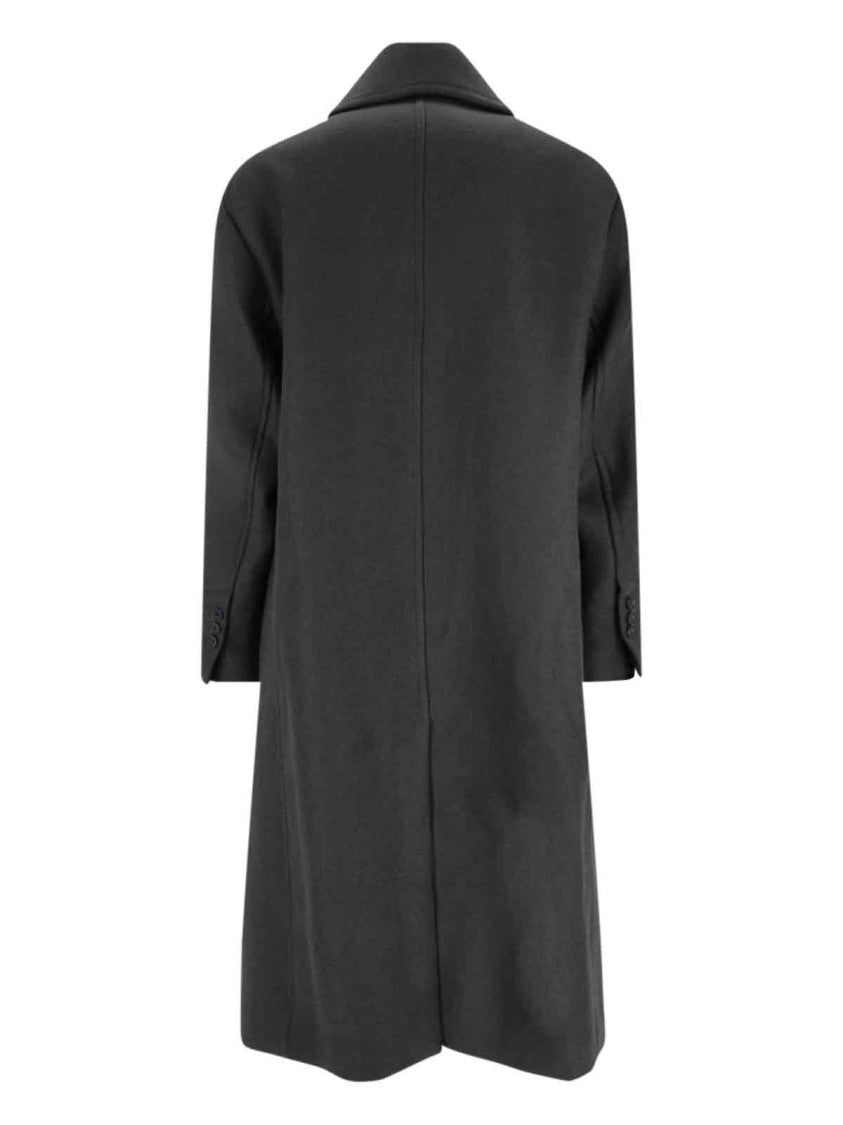 Ami Double-Breasted Coat – Grey