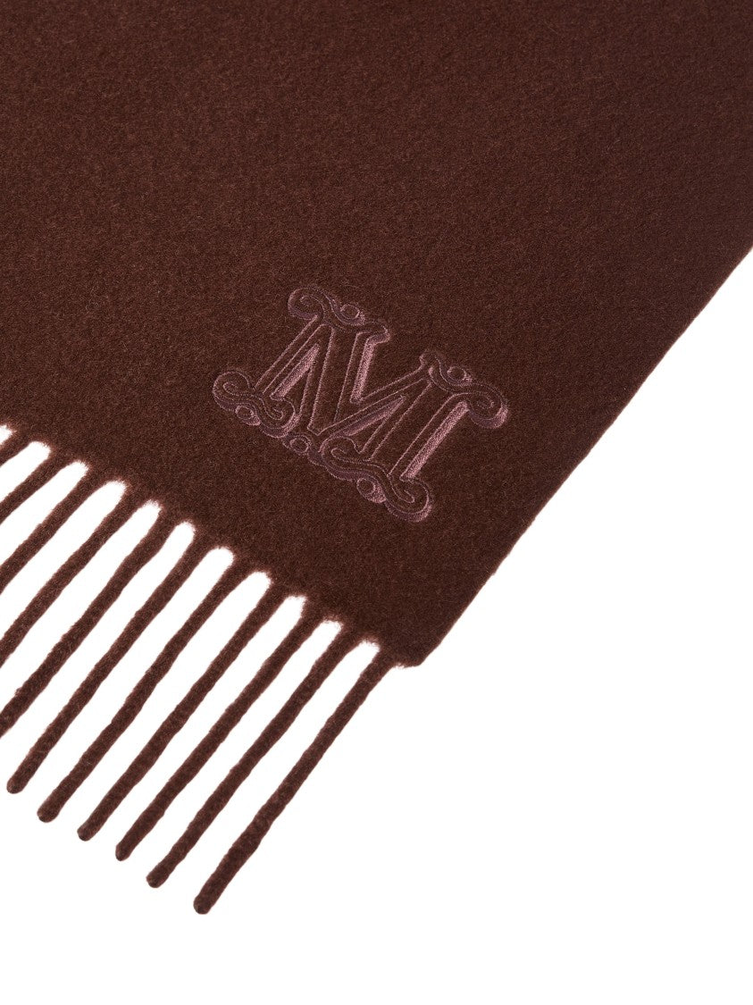 Max Mara Wsdalia Monogram Pure Cashmere Rectangular Scarf