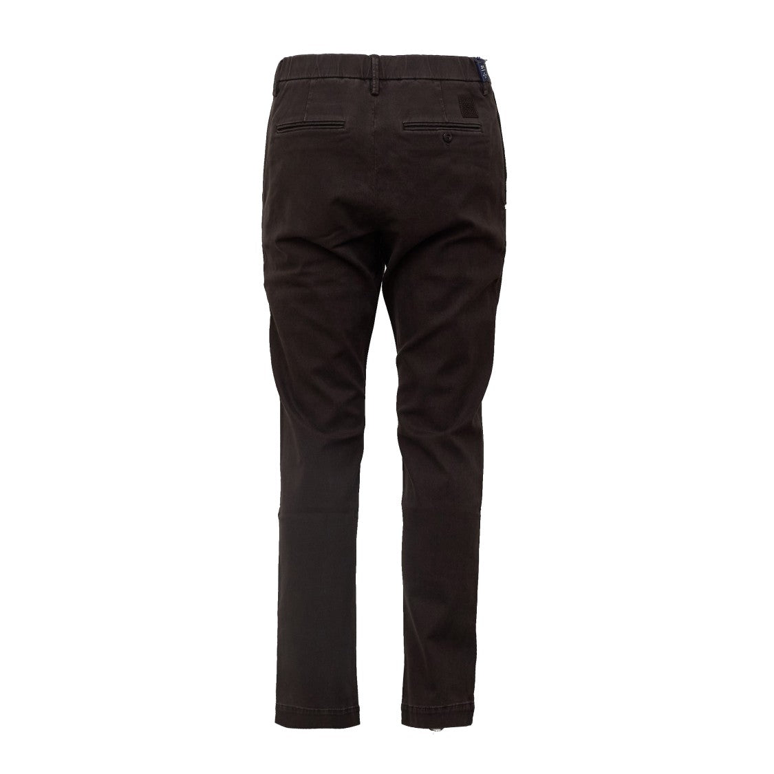 Jacob Cohen Regular Fit Gray Pants With Woven Leather Patch