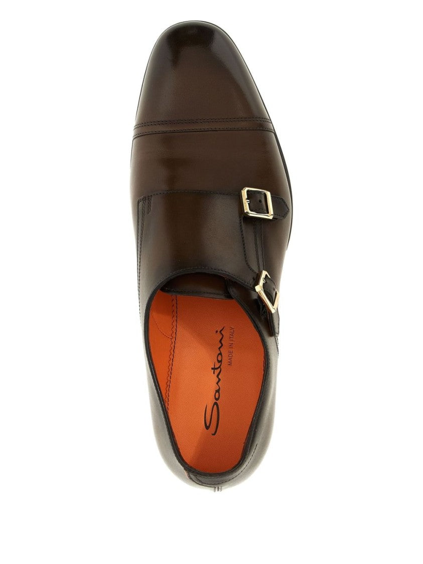 Santoni Leather Mocassin