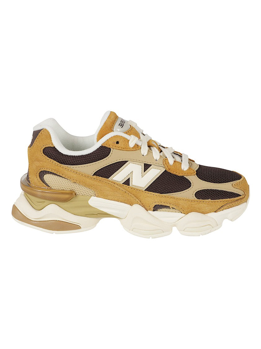 New Balance Layered Suede And Mesh Sneakers With Sculpted Sole