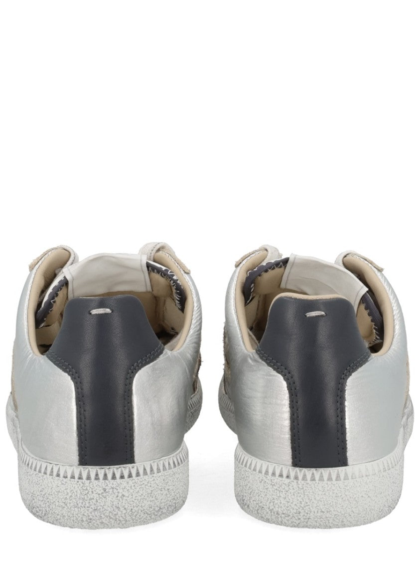 Maison Margiela Iridescent Replica Polyester-Blend Suede Sneakers