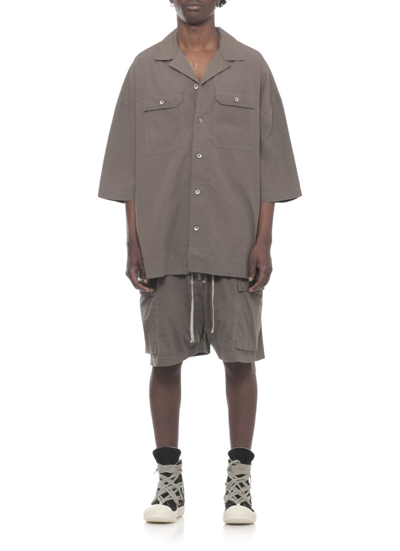 Drkshdw By Rick Owens Brown Magnum Tommy Cotton Shirt