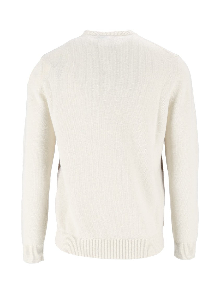 Ballantyne Argyle Cashmere Crewneck Sweater